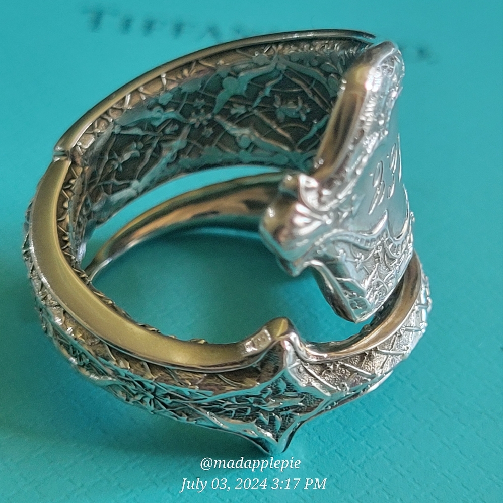 1872 Tiffany & Co. Persian Nut Pick Ring Sterling Silver Luxury Vintage #153 - Picture 15 of 17